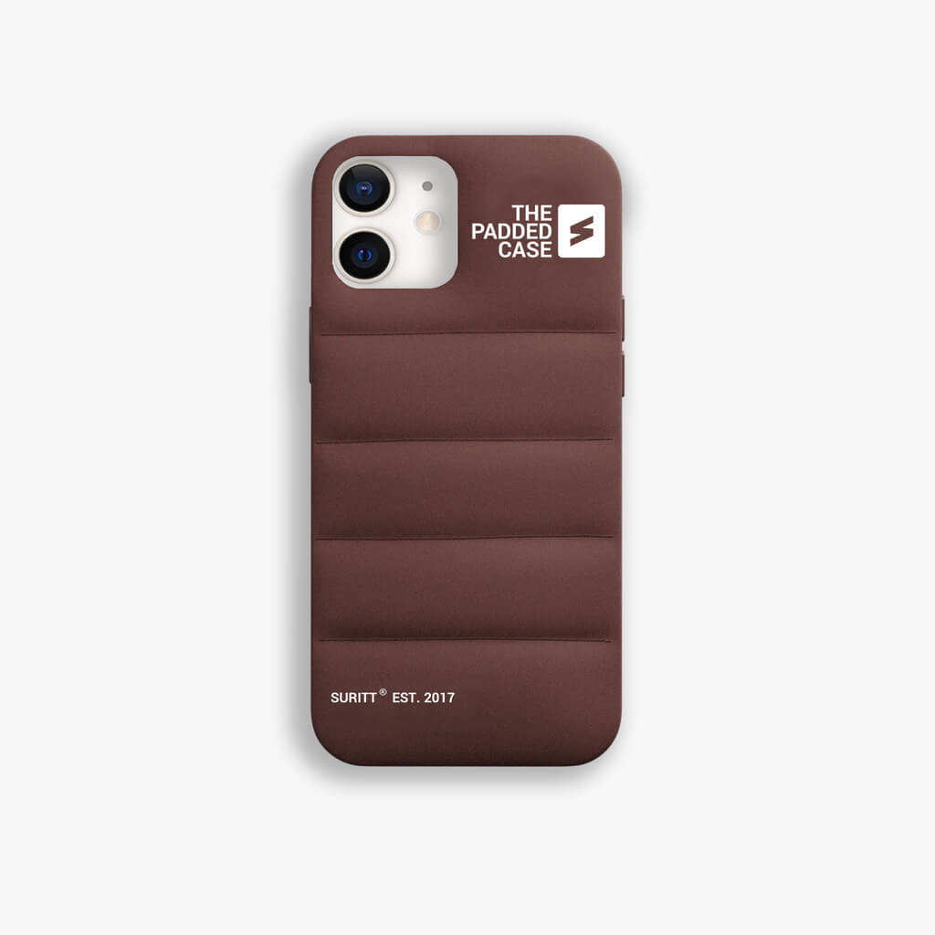 Funda iPhone Acolchada Dark Brown