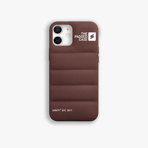 iPhone coque padded Dark Brown