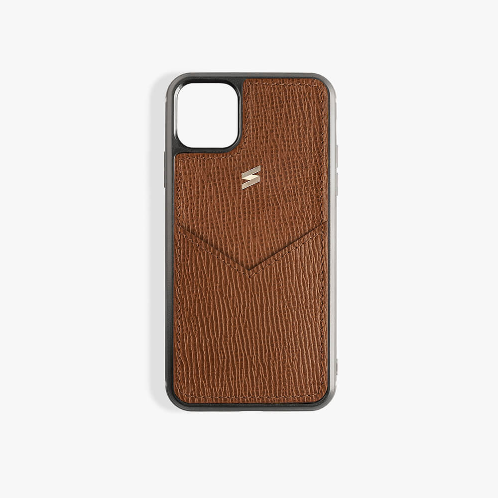 iPhone 11 Pro Max Case Corteccia Card Brown