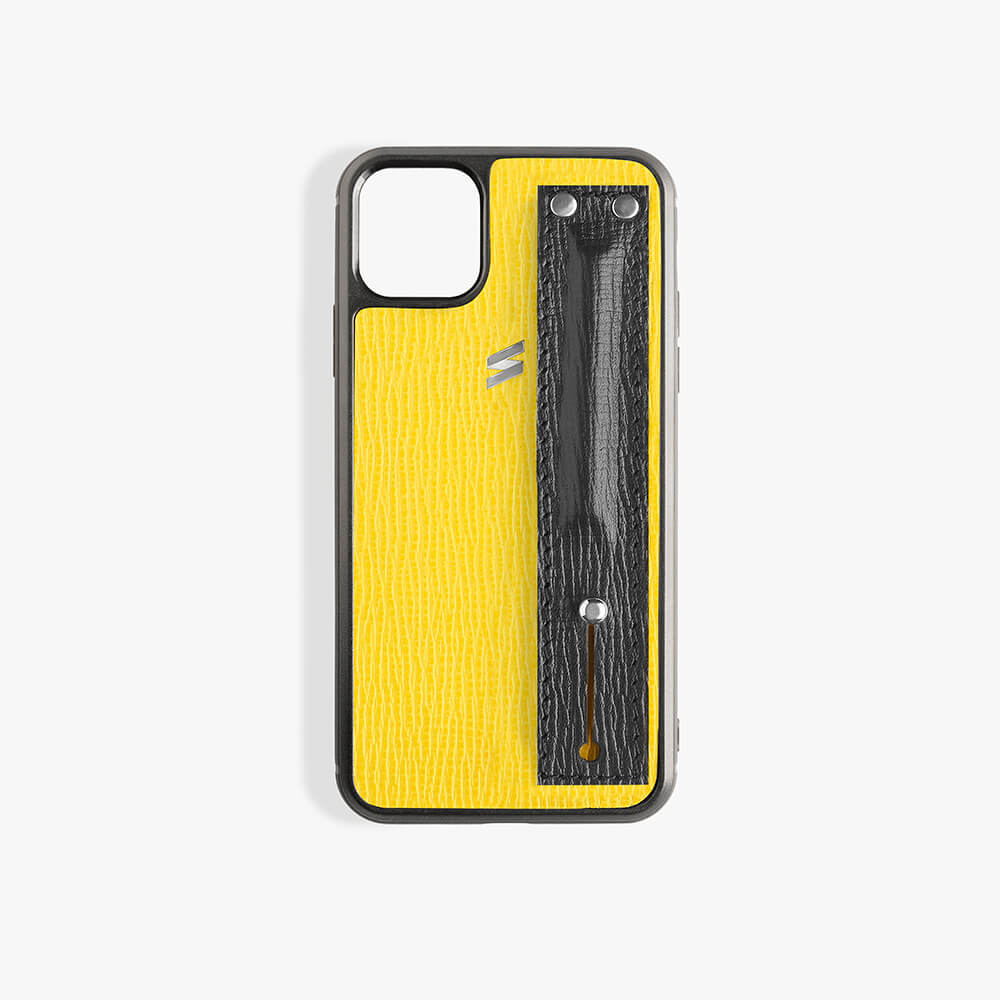 Iphone 11 Pro Max Hülle Corteccia Strap Yellow