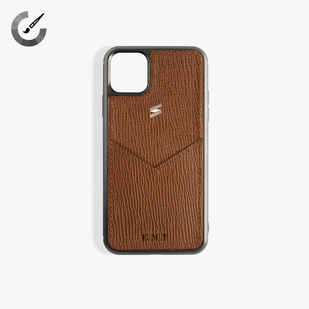 Iphone 11 Pro Max Hülle Corteccia Card Brown