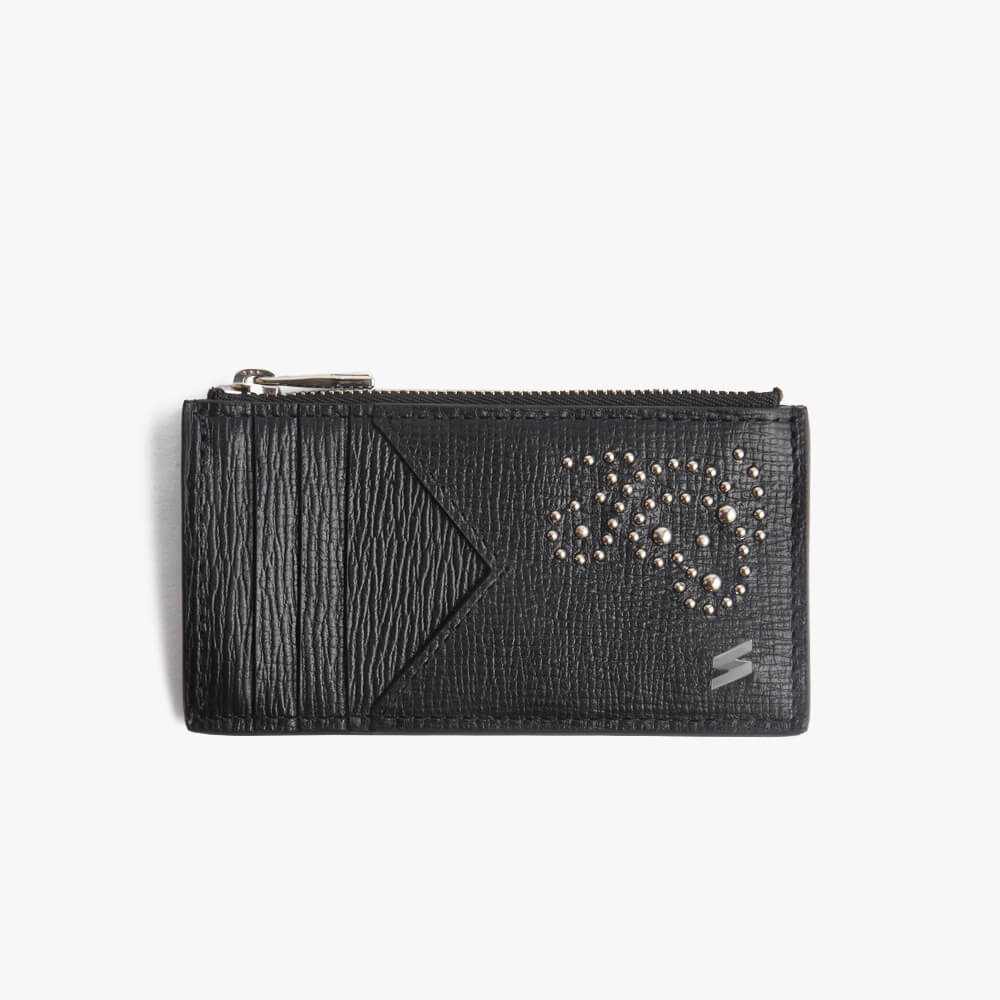 Porte-cartes zippé Kate Noir