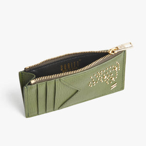 Zipped Card Holder Kate Green