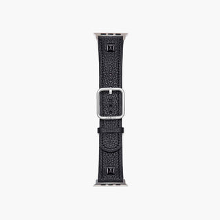 black leather apple watch strap - oslo