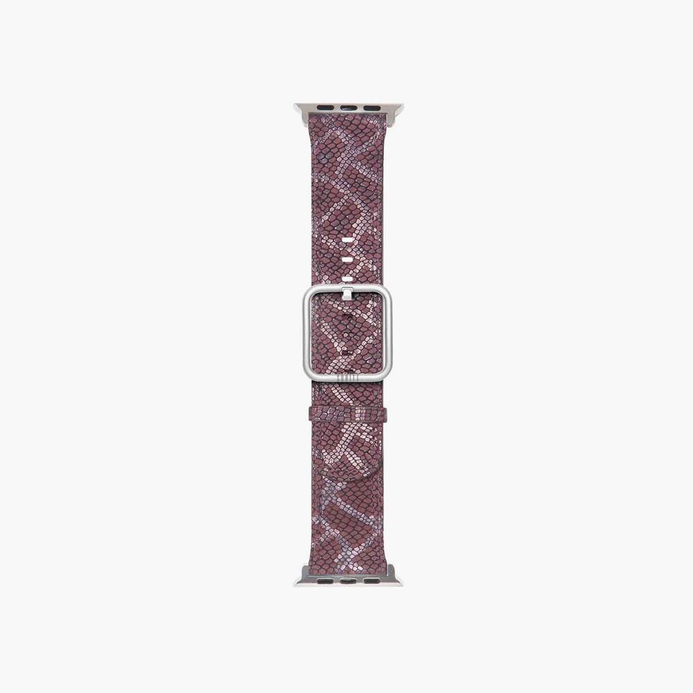 bordeaux snake leather iwatch band - Paris