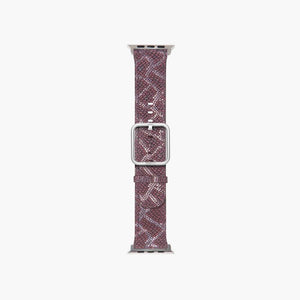 bordeaux snake leather iwatch band - Paris