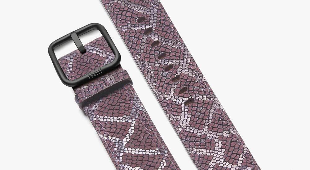 burdeaux snake leather strap for iwatch - Paris