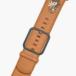 brown flowers apple watch band- Daisy, Suritt