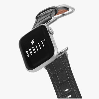 cocodrile strap for apple watch -  Sidney Black