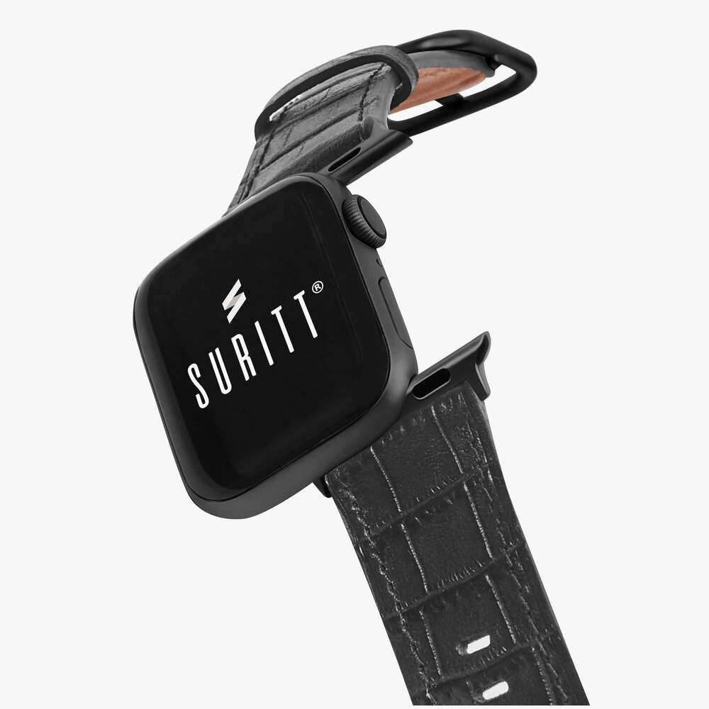 cocodrile strap for iwatch - Sidney Black