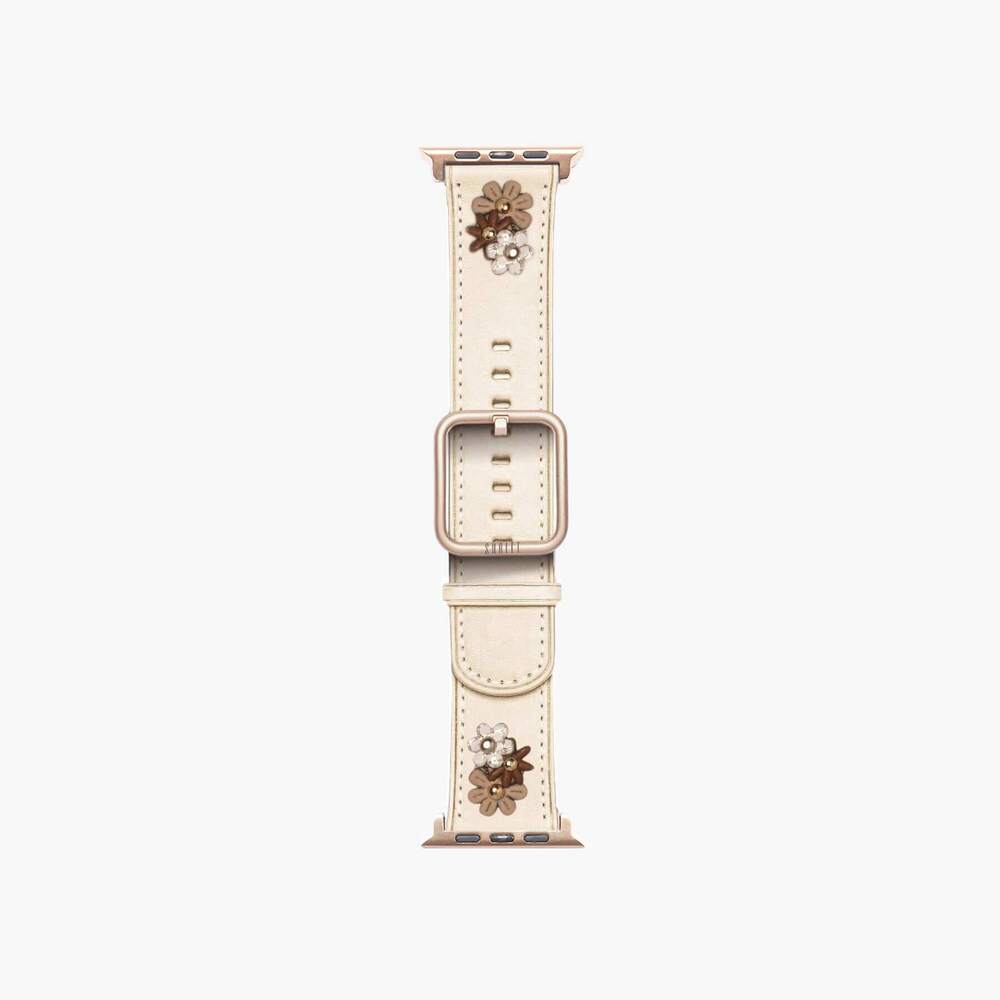 apple watch cream flower strap