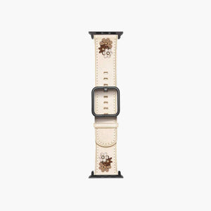 flower cream strap for apple watch- Daisy