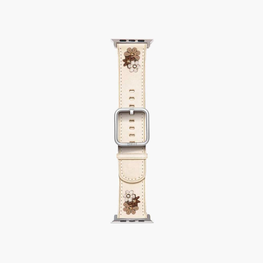 Suritt apple watch cream band with flowers