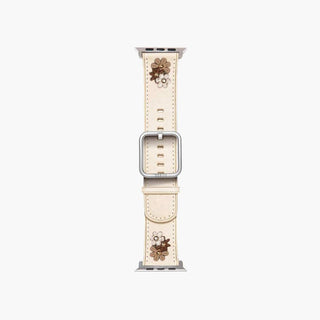 Suritt apple watch cream band with flowers