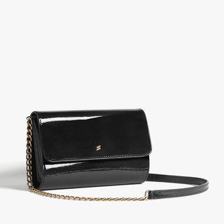 crossbody in black patent leather - Malik