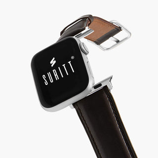 Dark brown apple watch band