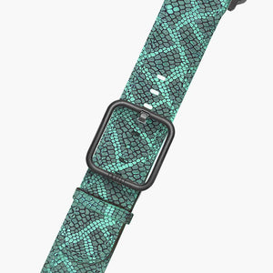 green snake print apple watch band - Paris