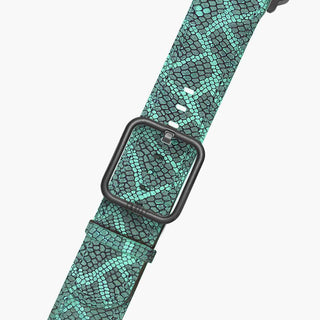 green snake print apple watch band - Paris