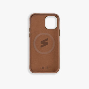 Capa iPhone MagSafe Leather Saddle Brown