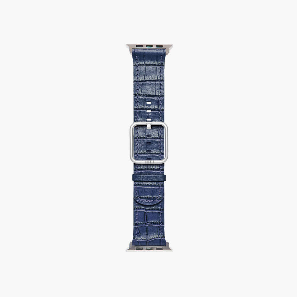 iwatch band with blue cocodirle print - Sidney