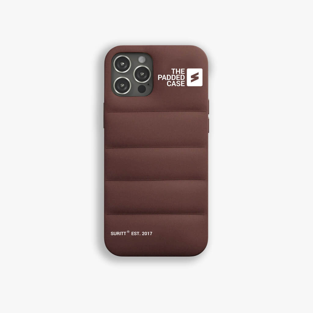 iPhone Case Padded Dark Brown