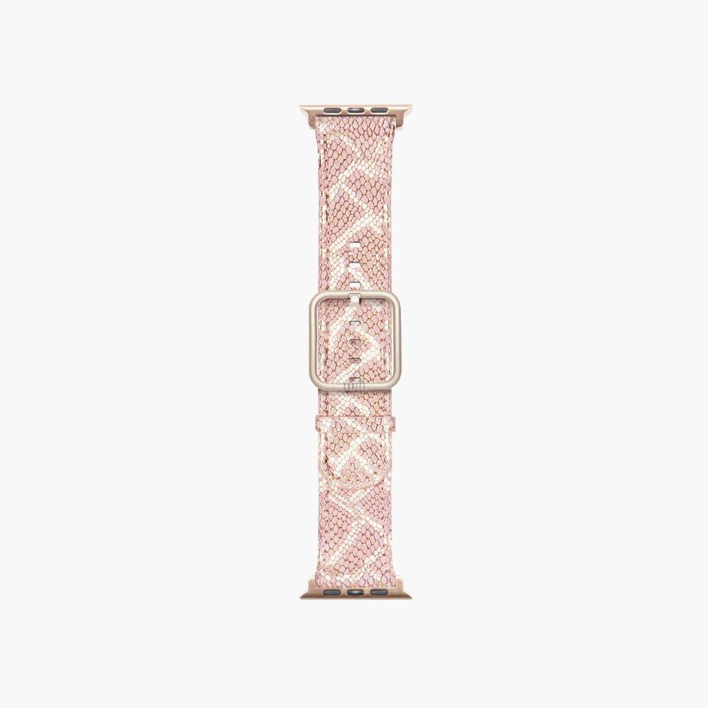 Pink snake print apple watch band- Paris