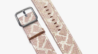 Pink snake print apple watch strap- Paris