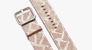 Pink snake print strap for apple watch- Paris