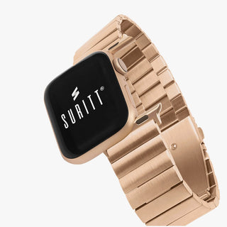 Rose gold acier apple watch band- Suritt