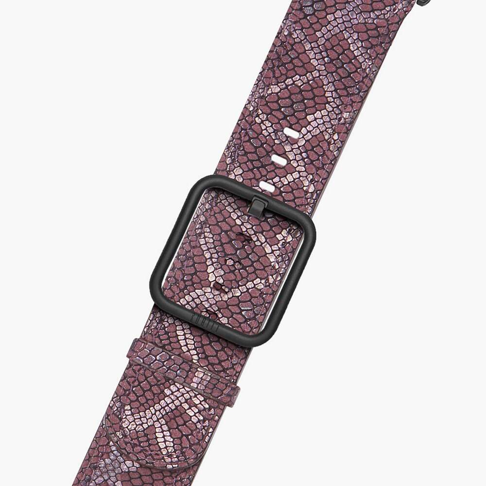 snake leather band for apple watch - Paris Burgudy Burgundy