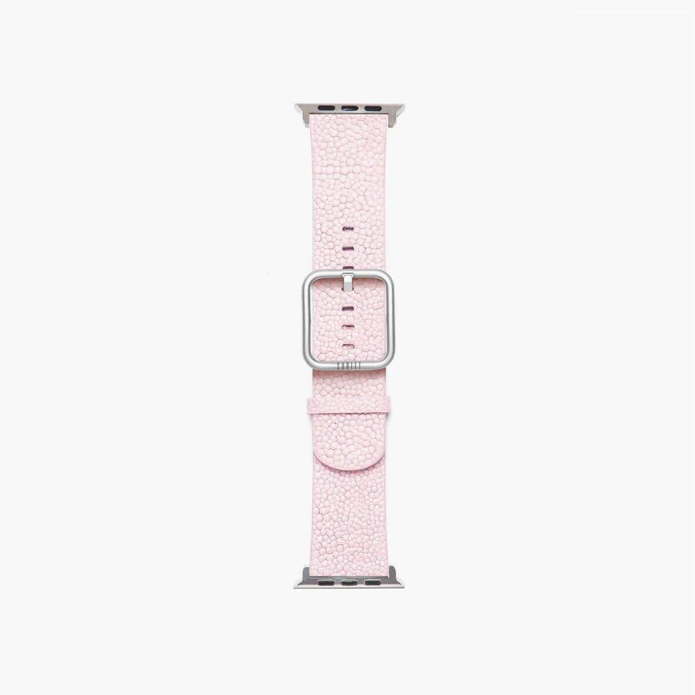 soft pink leather strap for apple watch- New wonder