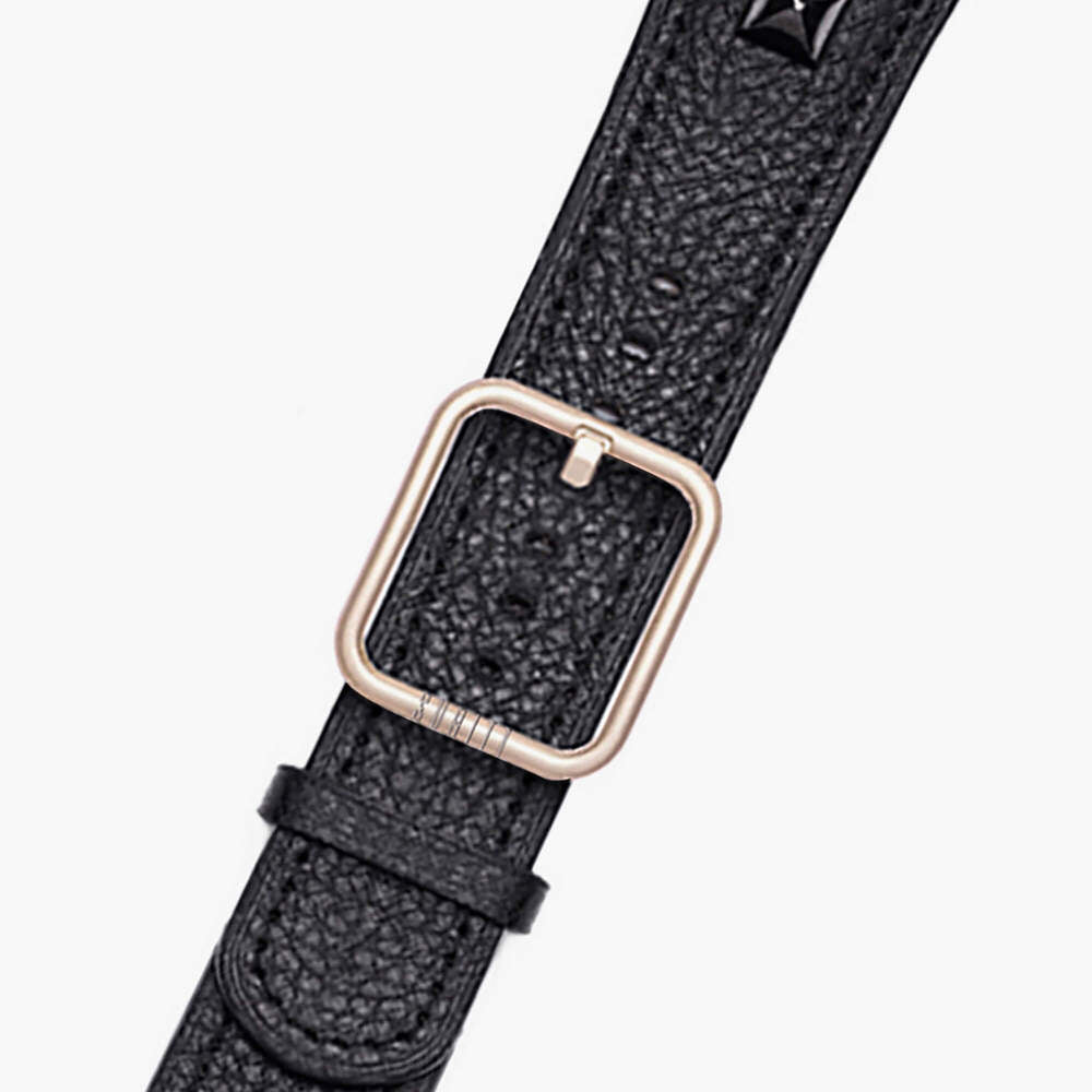 suritt black leather apple watch band - Oslo