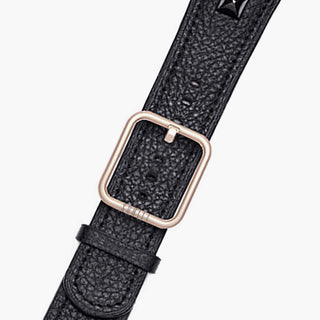 suritt black leather apple watch band - Oslo